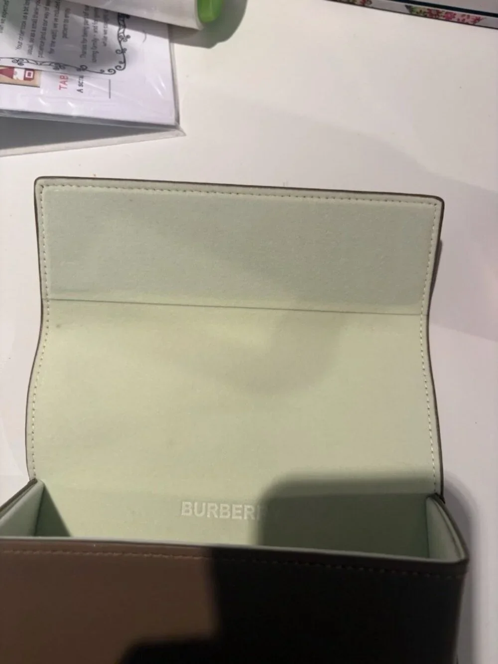 BURBERRY Eyeglasses Soft Case Beige Brown (Case Only) Excellent Condition - V